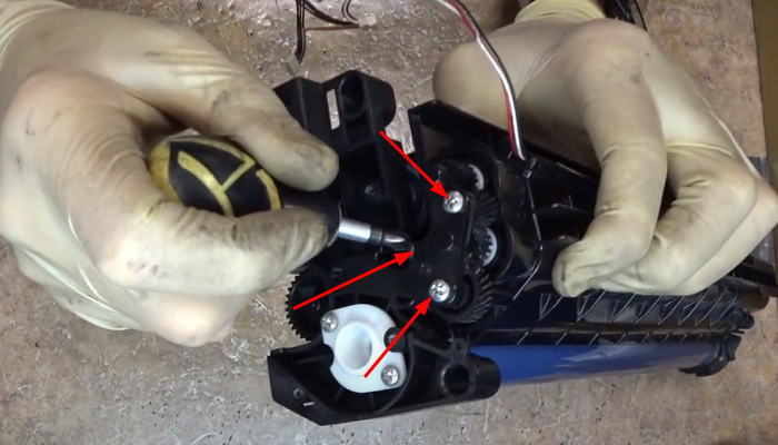 Фото 9. Расположение винтов