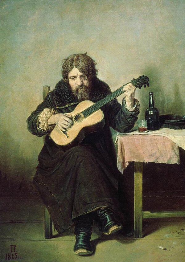 В. Перов «Гитарист-бобыль», Русский музей