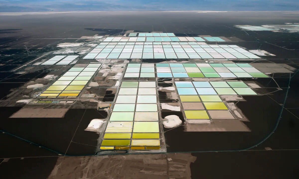 "Литиевые поля" с высоты птичьего полета, Южная Америка