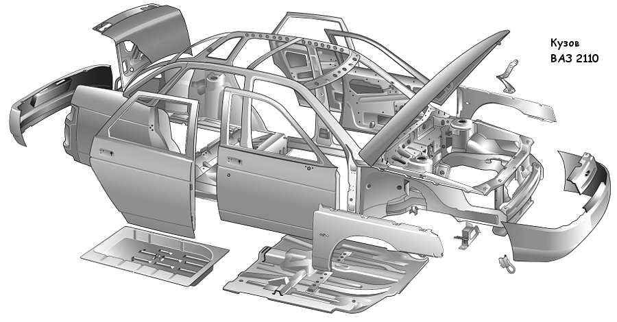 Кузов автомобиля ВАЗ 2110