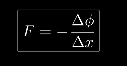 Сила - это мера изменения потенциала.