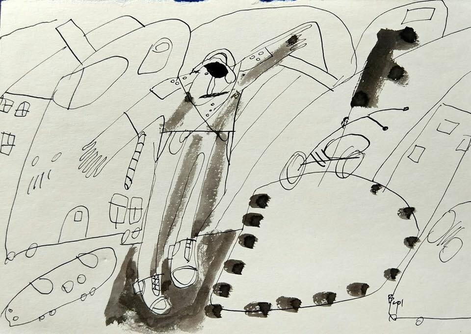 Рисунок из дембельского альбома Виталия Синкевича