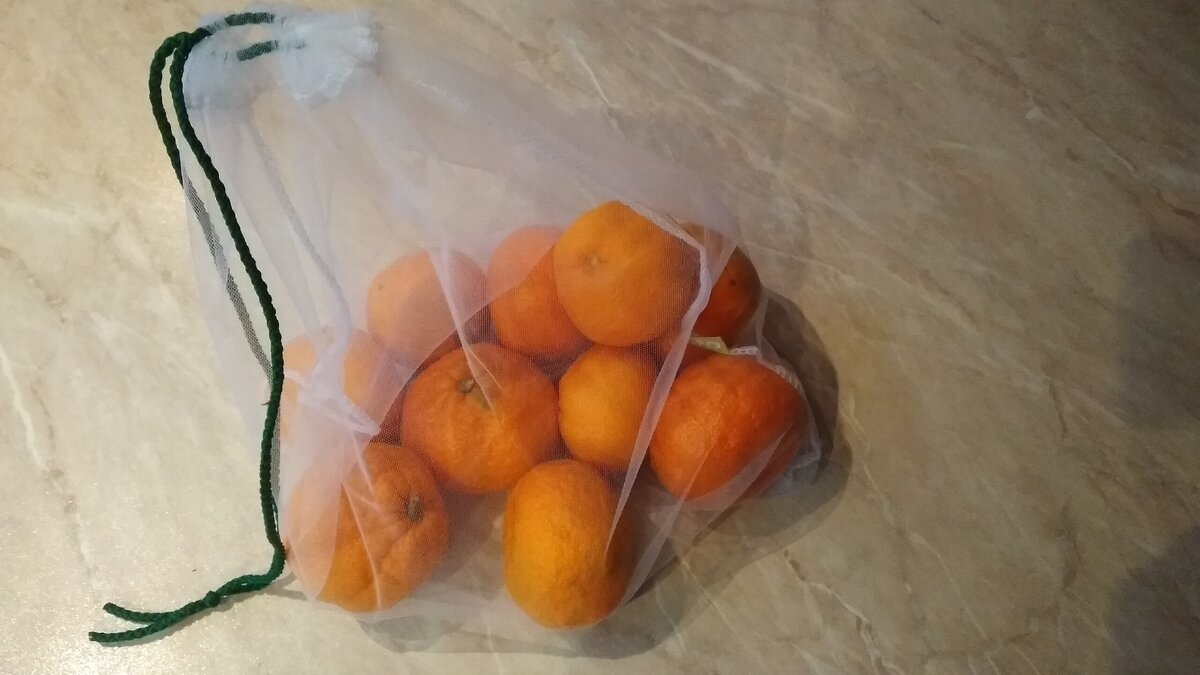 Мешочек с мандаринами