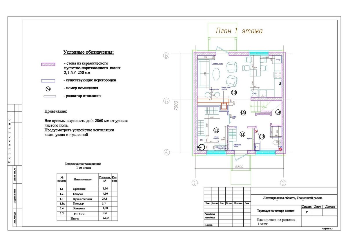 планировочное решение