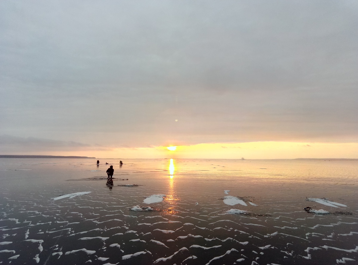 восход на Реке Кама