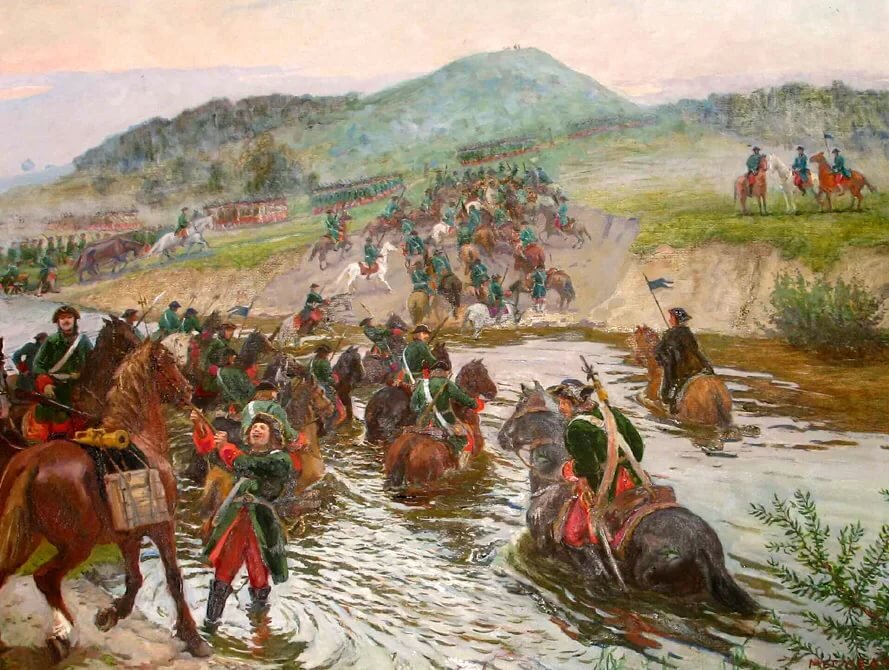 Русские войска в походе (рисунок из Яндекс. Картинки)