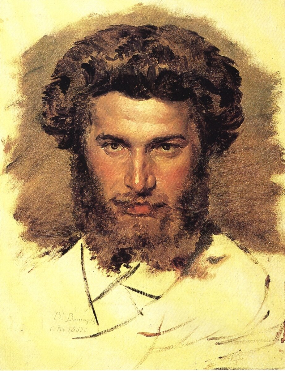 Портрет Архипа Куинджи, Михаила и Аполлинария Васнецовых, автопортрет и несколько жанровых зарисовок.