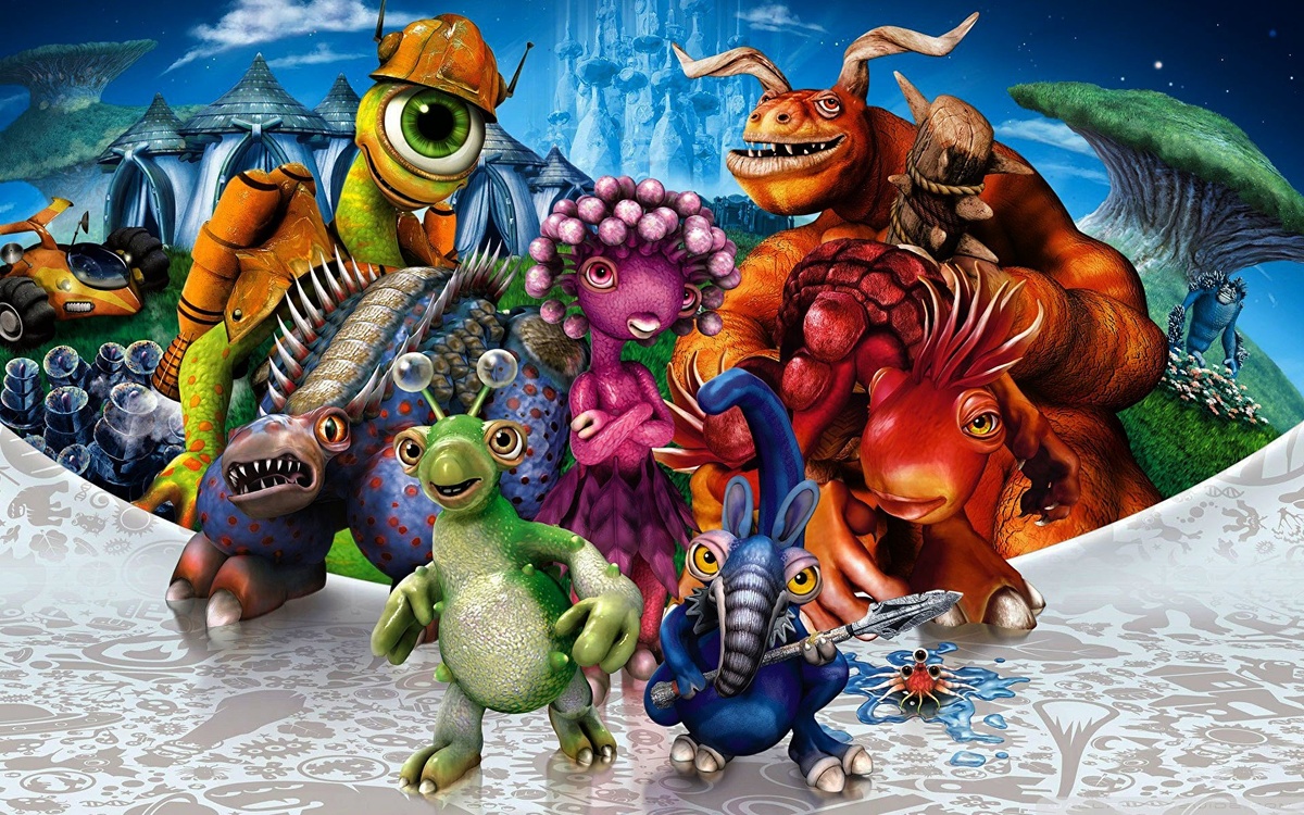 Spore (на первых порах игра называлась Sim Everything, но затем из соображений секретности ее переименовали) — это симулятор не отдельно взятой цивилизации и даже не всей планеты. Это симулятор целой вселенной. Игра стартует на самой нижней ступеньке эволюции. Мы, в роли амебы, плаваем в океане, поедаем другие микроорганизмы и всячески боремся за свое, пока еще микроскопическое место под солнцем — ни дать ни взять Pac-Man. Постоянно эволюционируя и размножаясь, наш вид со временем высвобождает для себя все больше жизненного пространства и становится все более и более сложным организмом. На этой стадии игра мутирует в натуральную action/RPG на манер Diablo: клик-клик-клик — чуть-чуть подросли, клик-клик-клик — получили новое умение, клик-клик-клик — нарастили третье щупальце и пятую ногу. 
Проходит еще пара десятков миллионов лет (внутриигровых, конечно) — и вот уже под нашим началом оказывается не популяция диких зверей, а цивилизация разумных существ. Spore снова меняет кожу, превращаясь в подобие Populous. Вы отстраиваете города, развиваете экономику, двигаете вперед науку и технологии — короче, всеми силами тянете свое общество в светлое завтра. Ваши подопечные создают собственное государство, религию (или даже несколько религий), вступают в контакт с другими расами, которые развивались параллельно, затевают с ними кровопролитные войны и начинают выкачивать из планеты природные ресурсы (это уже натуральная Civilization). Освоив родной планетоид и высосав из него все соки, они принимаются за экспансию в космос, где им предстоит колонизация других звездных систем (к тому времени технологии дорастут до такого уровня, что небесные тела можно будет уничтожать одним щелчком мыши) и войны с инопланетянами. Заметьте, из амебы ваш вид может эволюционировать во что угодно — хоть в мерзких двуногих задохликов, хоть в саблезубых кашалотов, хоть в кротов-утконосов, хоть в летающих кроликов-людоедов.
