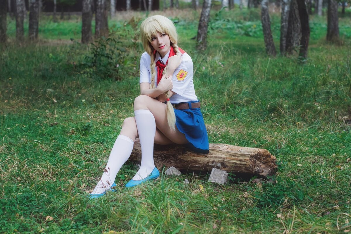 Славя бл Cosplay. Славя Бесконечное лето косплей. Совенок фест Славя.