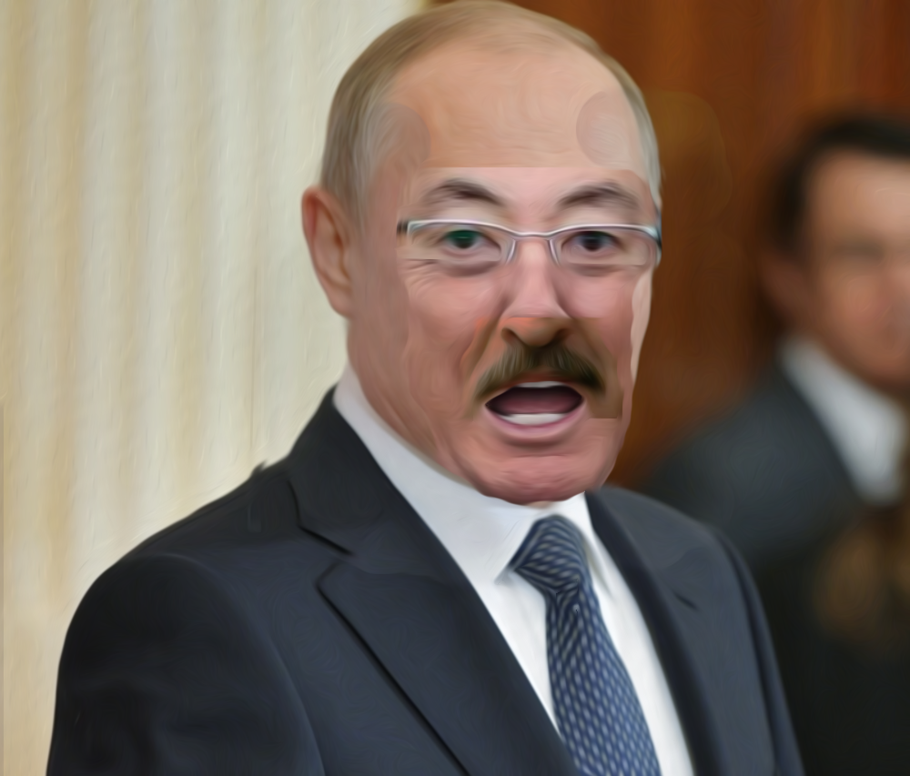 Усы Лукашенко, глаза Токаева, подбородок Трампа.