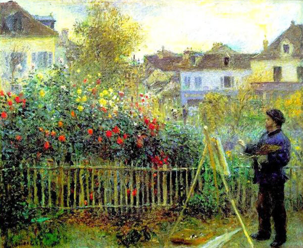 Фотография картины О. Ренуара "Клод Моне на пленэре" (из открытых источников)