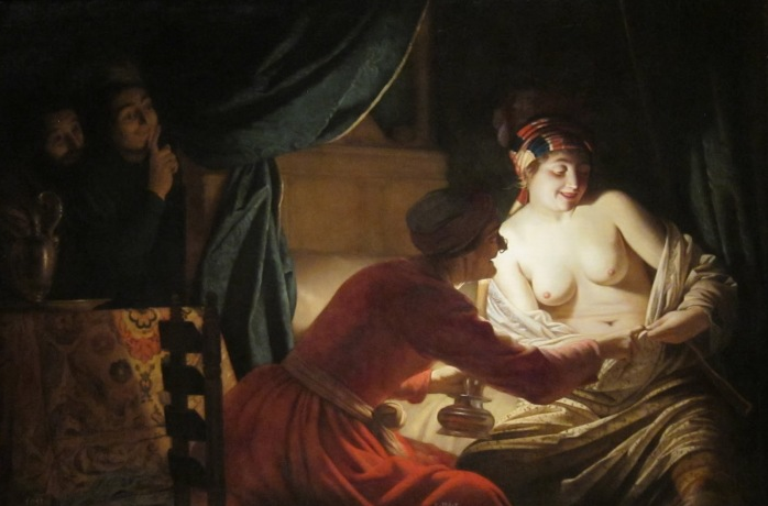 Веселая блошиная охота. Геррит Ван Хонтхорст, 1628 г.