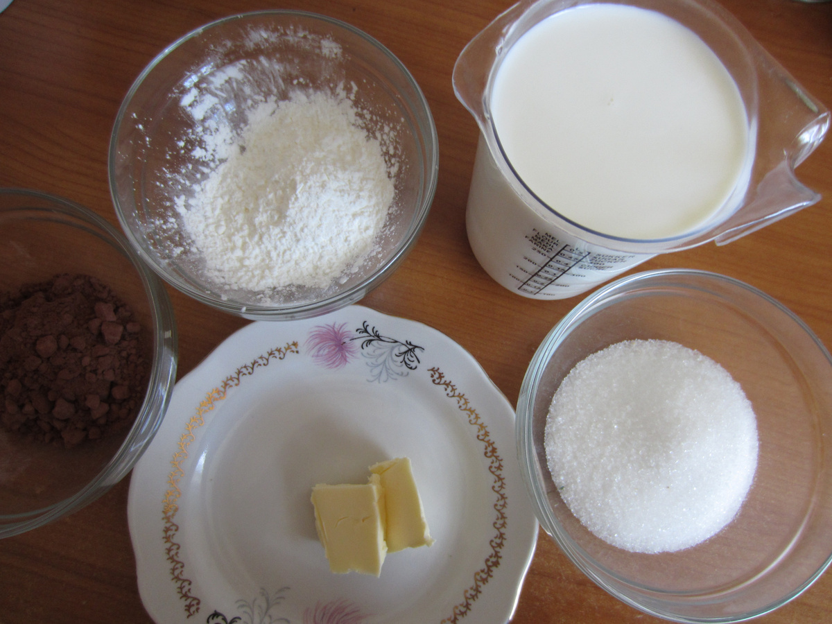 Ингредиенты для пудинга