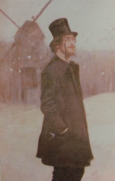 Рамон Касас. Сати около Мулен де ла Галет, 1891