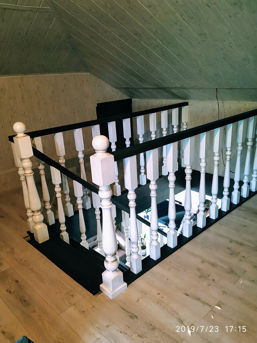 Фото ограждения лестницы