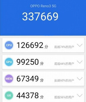 Dimensity 1000 в Antutu