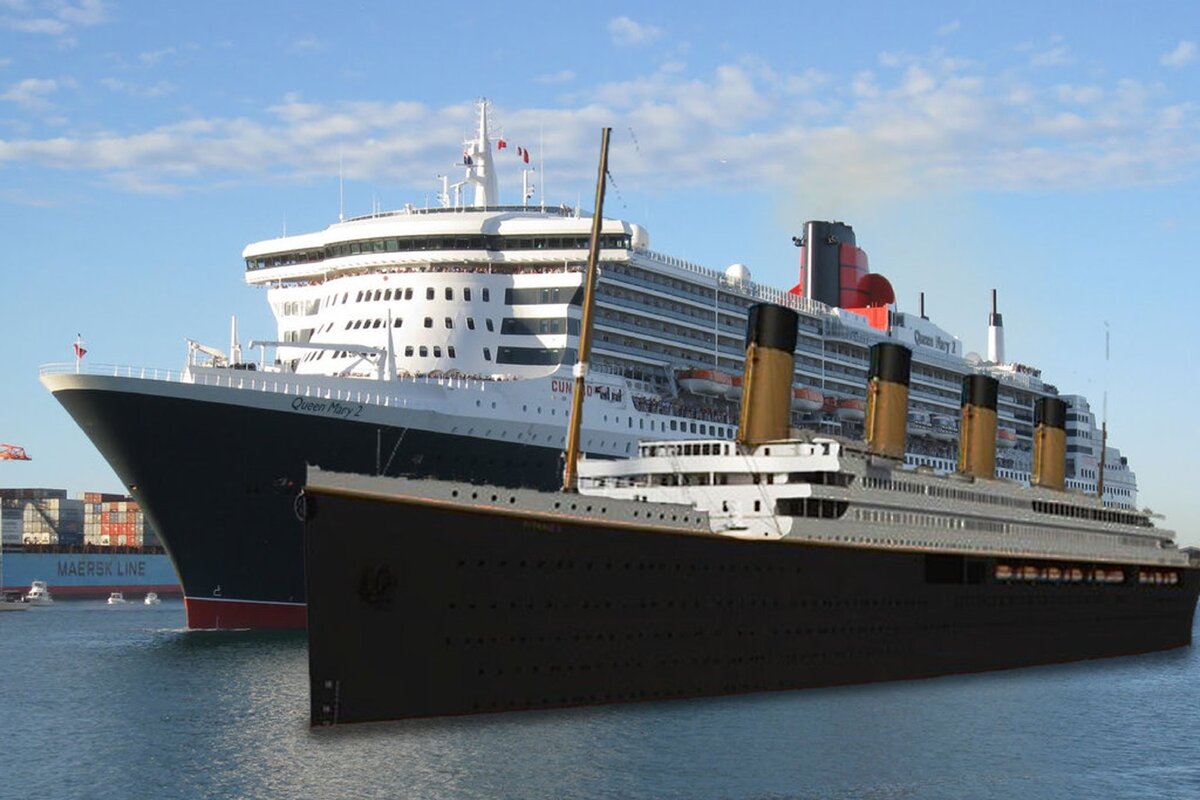 Титаник и современные лайнеры сравнение фото