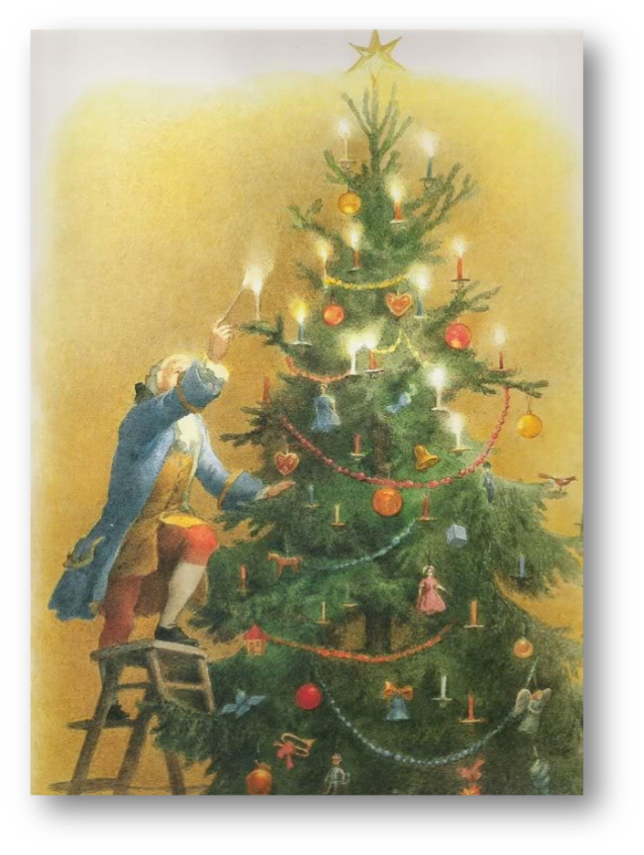 В старину на новогодних елках. Рождественская елка на Руси. Украшение елки в старину. Первые Рождественские елки. Старинная Новогодняя елка.