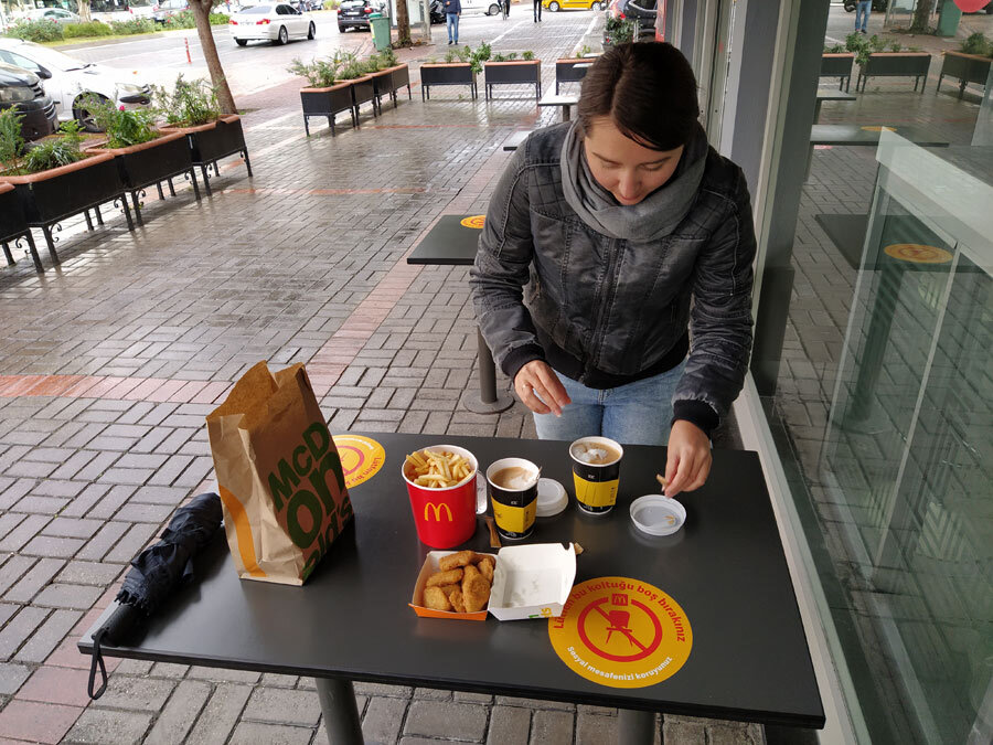 Походные условия, теперь так