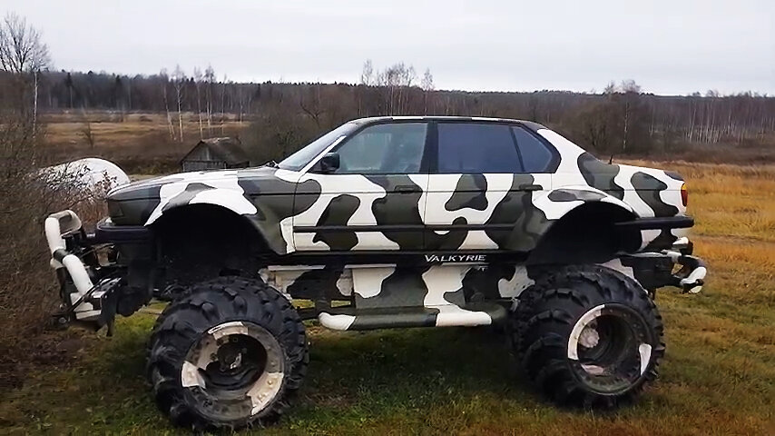 Безумная машина для покорения сурового бездорожья
