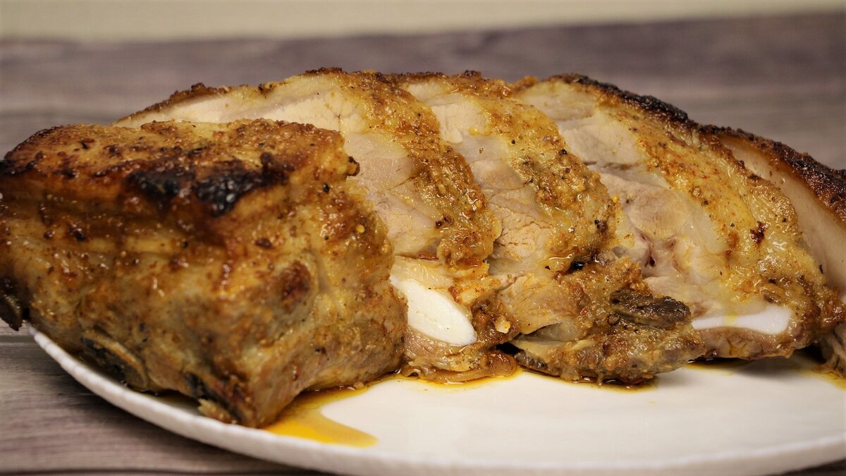 Свиная грудинка запеченная в духовке с картошкой в фольге рецепт с фото с