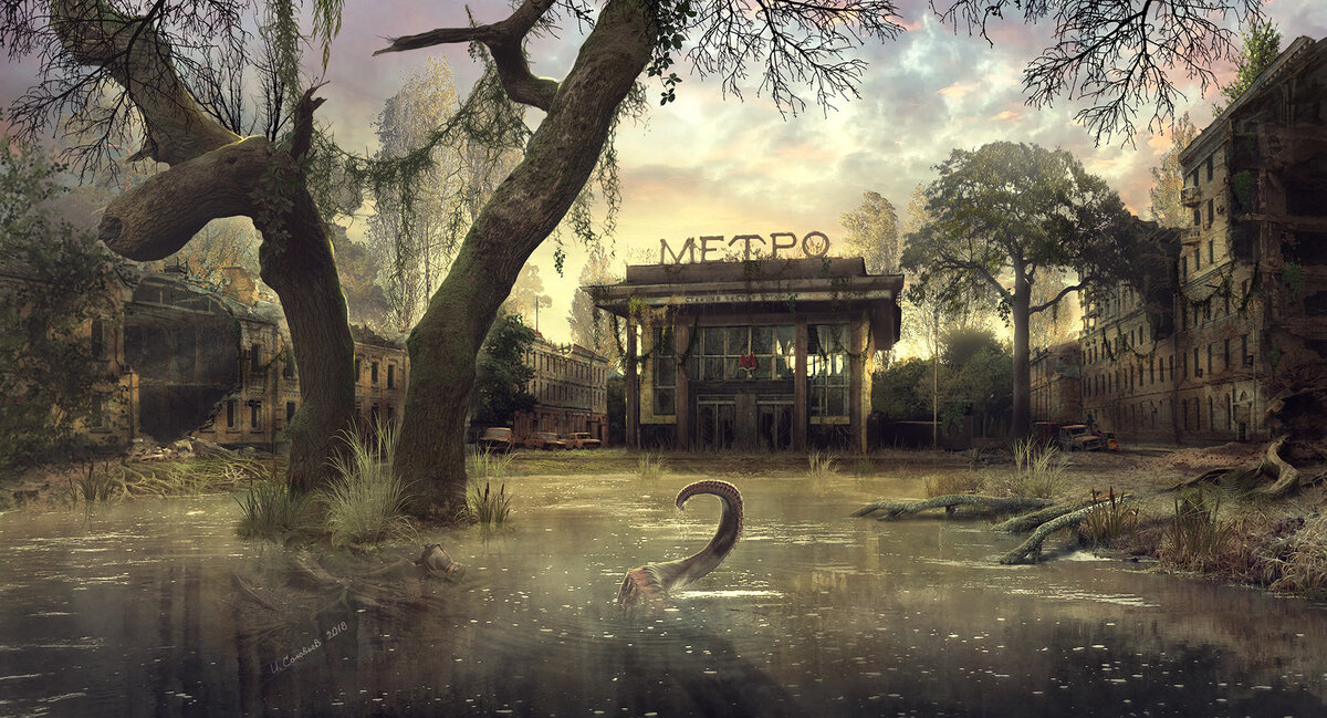 Моя иллюстрация к книжной вселенной "Метро 2033"