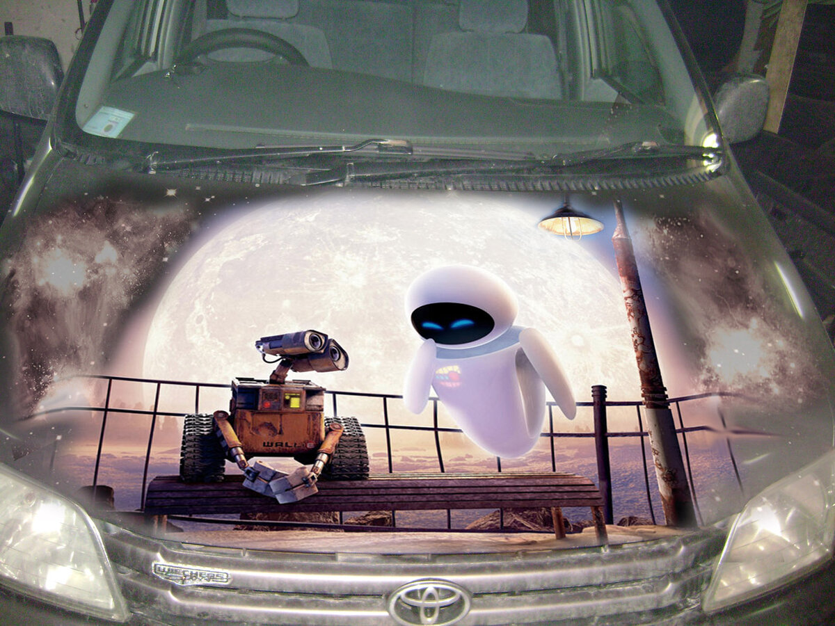 За идею был взят кадр из мультфильма "Валли".