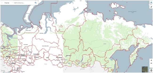 Рисунок 2. Увидеть публичную карту на квартиру можно онлайн в Росреестре по кадастровому номеру (иногда бесплатно), так же, как и выписку ЕГРН. 