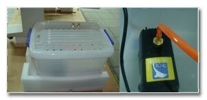 Аквариумная помпа и тазик