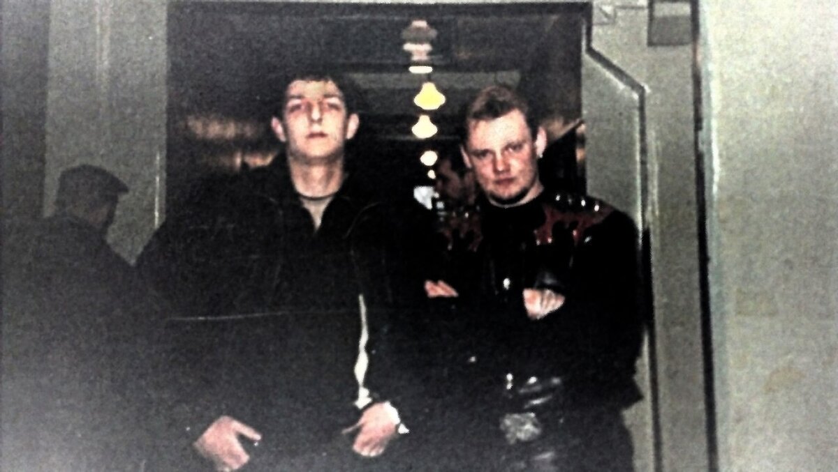 редкое архивное фото из семейного альбома - Герман и Андрей Князев из группы "Король и Шут" 2001 г.