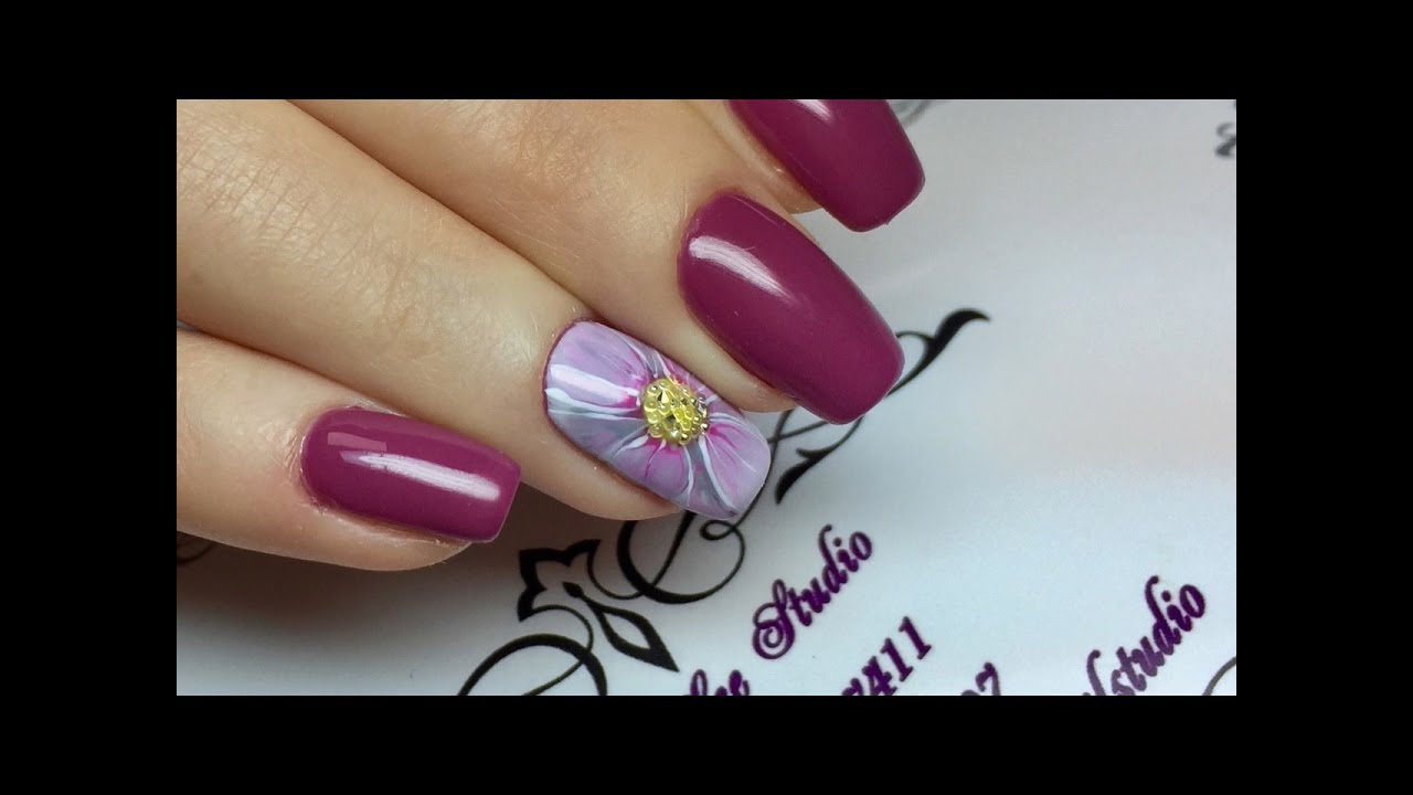 Дизайн ногтей с розами: королевский маникюр