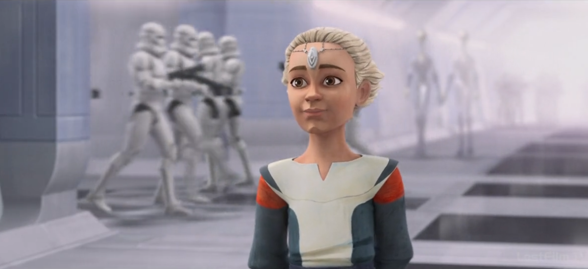 Девочка - клон Омега. Большая загадка кто она и какова её роль. Кадр из сериала "Бракованная партия"