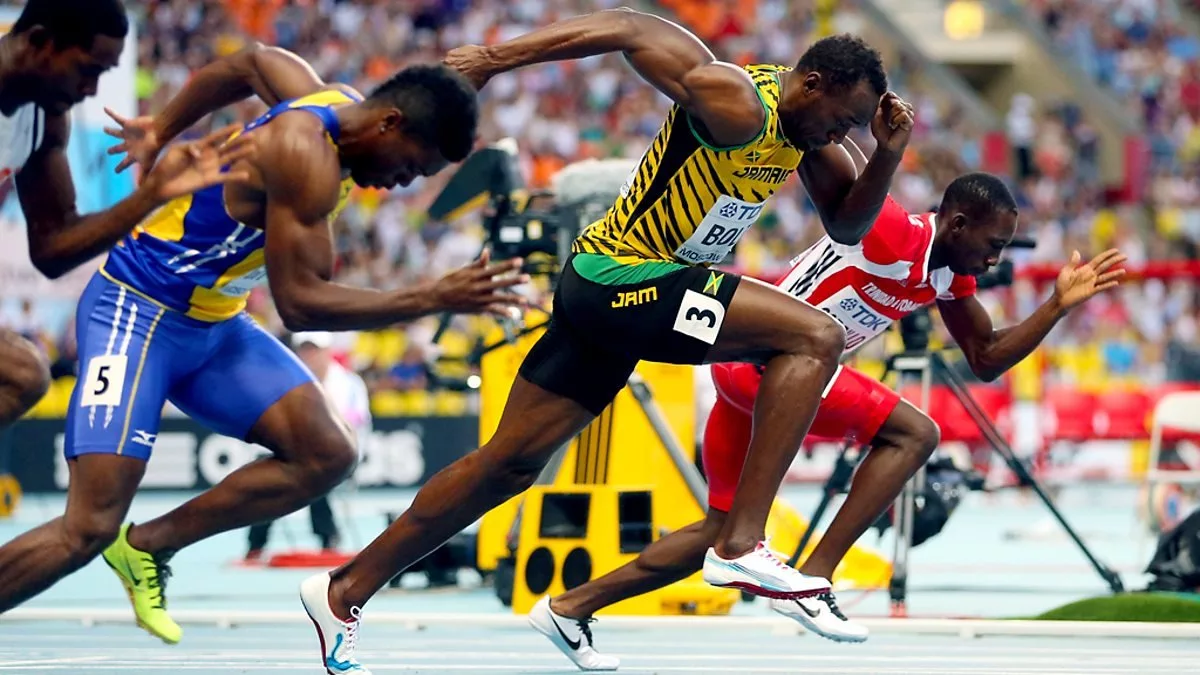 Бегун чемпион из ямайки. Легкая атлетика Усейн болт. Усейн болт 100 метров мировой рекорд. Усейн болт бег 100 метров. Усейн болт 400 метров.
