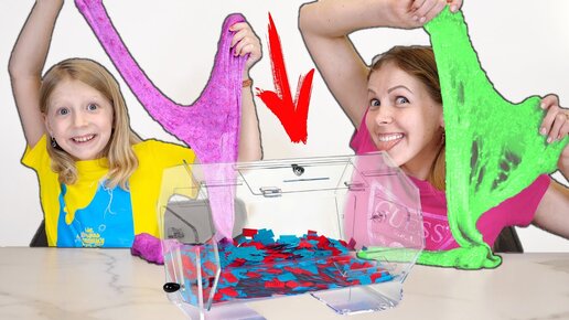 Слайм Лотерея Челлендж! Кто Сделает Самый Wow Slime? Милана и Мама Битва за Слайм!