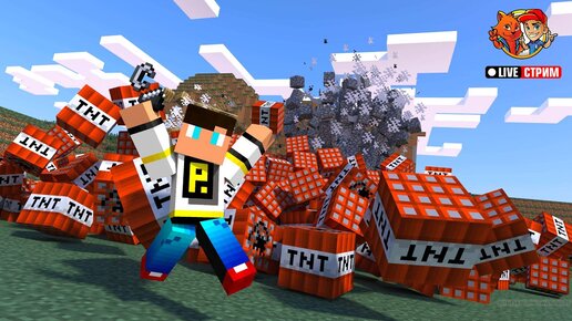 Постройка челлендж НО ИЗ TNT! // Minecraft // Рыжий Кот Games