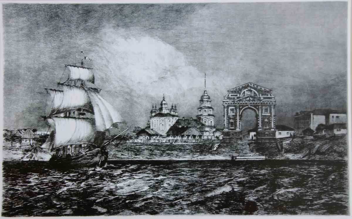 Видов Москвы и Петербурга в нашем цикле было пруд пруди, а вот Иркутска... Знакомьтесь: Иркутский острог!