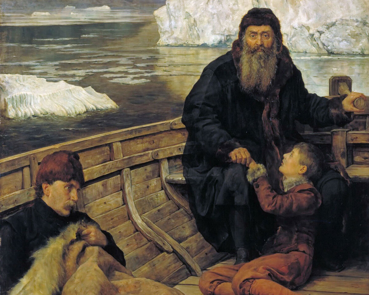 «Последнее путешествие Генри Гудзона», 1881 г. Джон Кольер. Источник: Wikimedia Commons