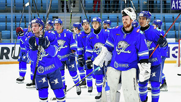    Хоккеисты "Барыса" после матча КХЛ© официальный сайт ХК "Барыс" (Akimzhanov Marat)