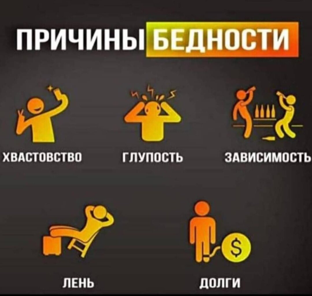 Что бы стать и зарабатывать вам всё это мешает! Если вы это преодолеете, вы всё сможите достичь. Кто научился однажды зарабатывать деньги, тот никогда не разучится это делать! Даже если дефолт или кризис, всегда найдётся счастливый случай заработать. Не тратьте свою жизнь зря на чужих, научитесь работать на себя. И у вас не будет времени заниматься всем этим, как на картинке. Удачи вам и счастливых начинаний! 
