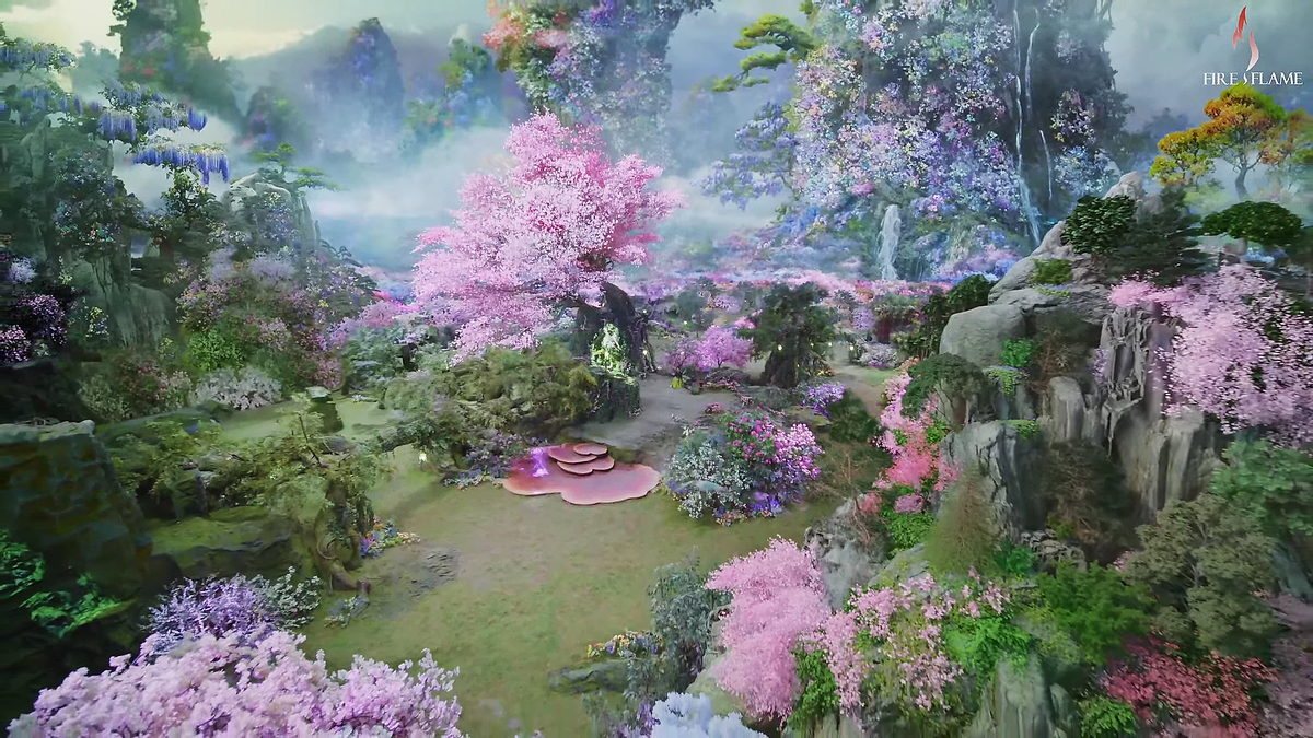 Долина цветов. Кадр из дорамы «Синий шепот», Китай, 2022 