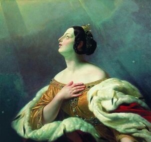 Святая царица Александра, вознесённая на небо. К. Брюллов, 1845