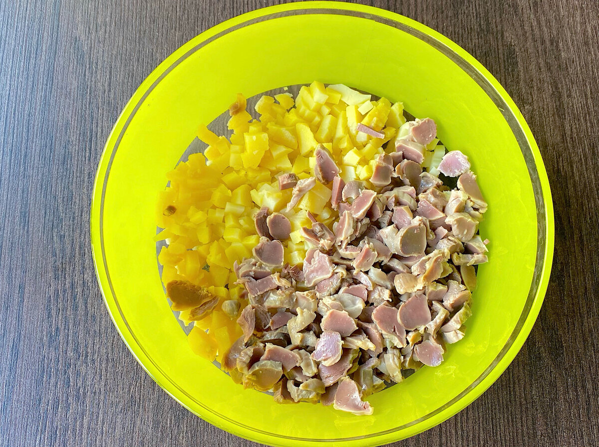 Салат с языком и баклажанами – кулинарный рецепт