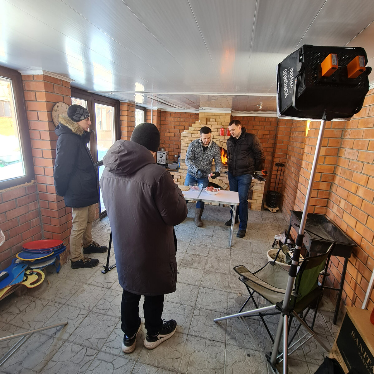 Бекстейдж с зимних съёмок