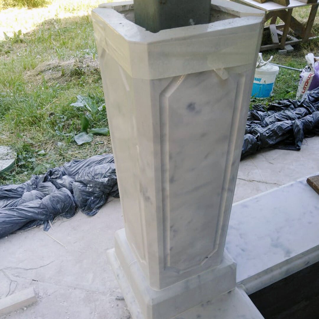 сборная тумба для облицовки металлического крвадрата