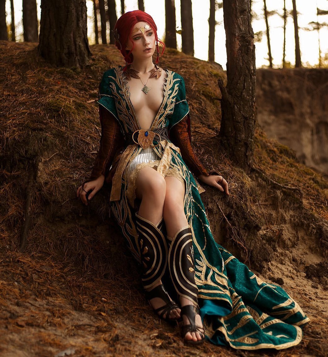 Triss the witcher 3 cosplay фото 22