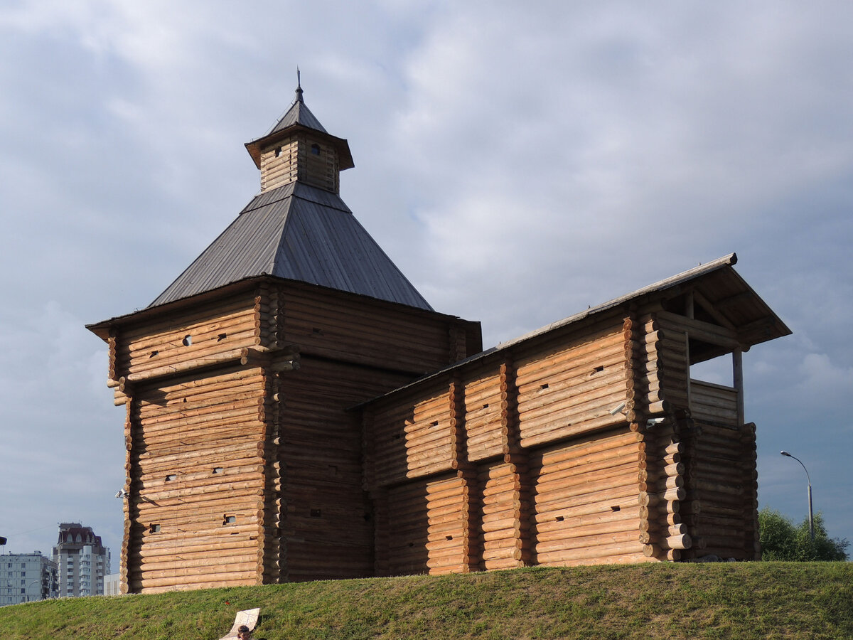 русская деревянная крепость