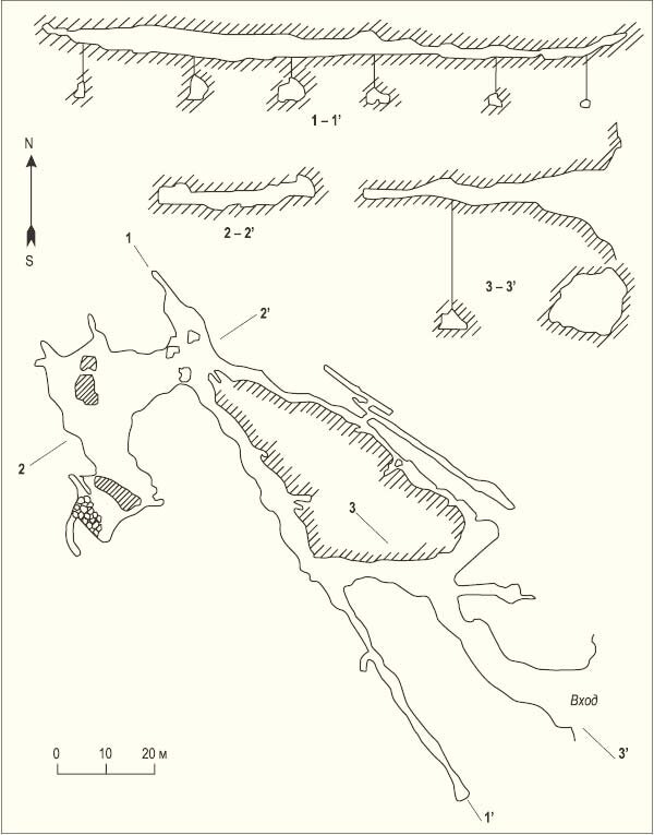 Схема Игнатьевской пещеры. Источник: http://quist.pro