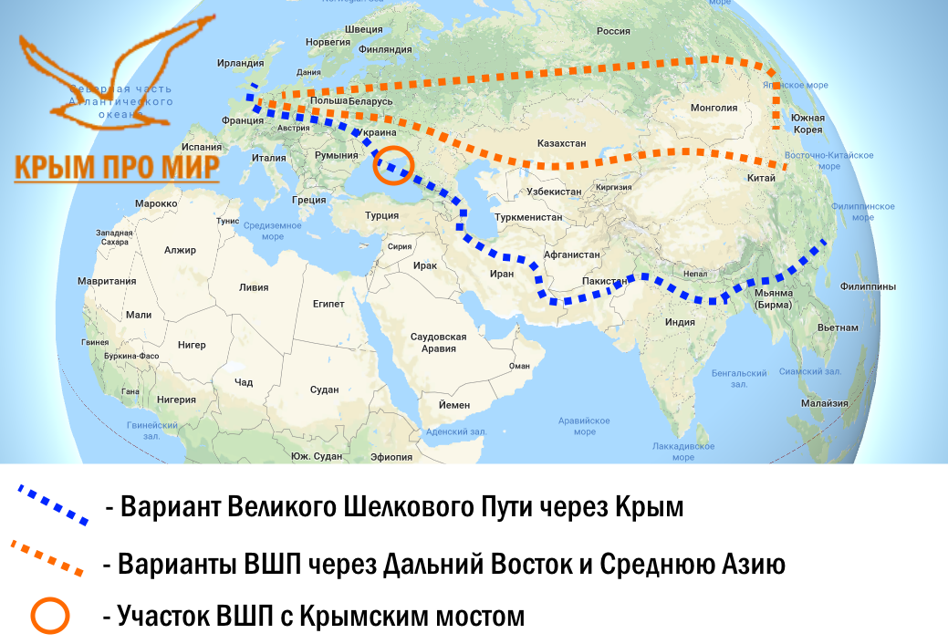 Сухопутный коридор в крым на карте россии с городами