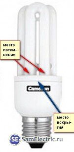 Шаги по ремонту сгоревшей лампы