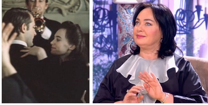 Лариса Гузеева в фильме "Место встречи изменить нельзя", 1979 год и на программе "Давай поженимся", 2017 год
